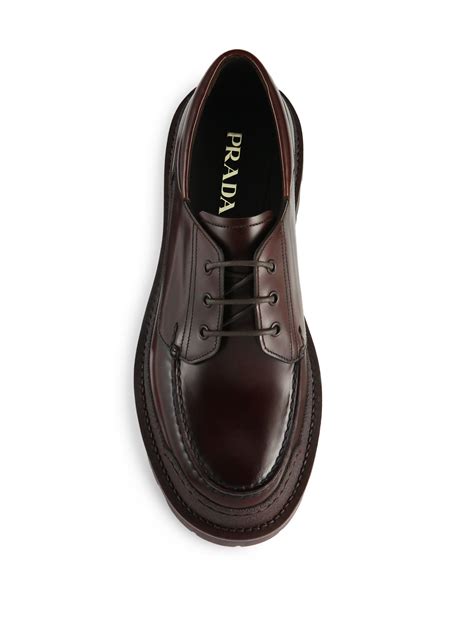 prada derby|prada derby shoes men's.